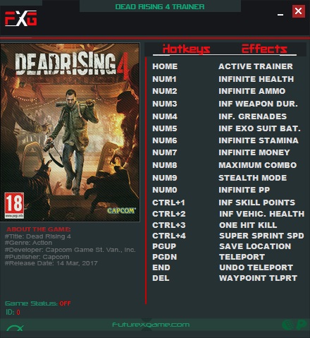 Dead Rising 4 v1.02 (64Bits) Trainer +16
